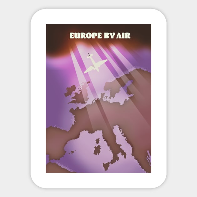 Europe By Air Sticker by nickemporium1